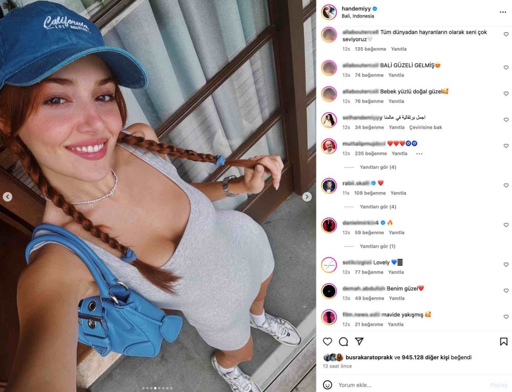 hande ercel in bali paylasimi begeni topladi bali guzeli gelmis